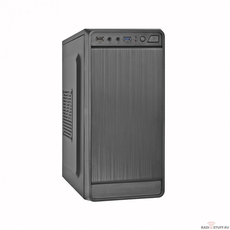Exegate EX283130RUS Корпус Minitower ExeGate BAA-108U Black, mATX, <AAA400, 80mm>, 1*USB+1*USB3.0, Audio