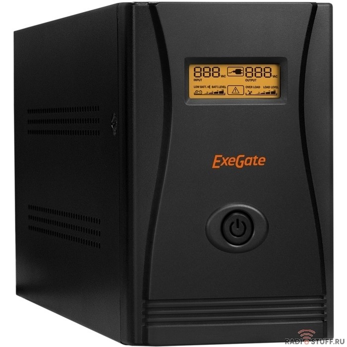 Exegate EP285517RUS ИБП ExeGate SpecialPro Smart LLB-2000.LCD.AVR.C13.RJ.USB <2000VA/1200W, LCD, AVR, 6*IEC-C13, RJ45/11, USB, Black>
