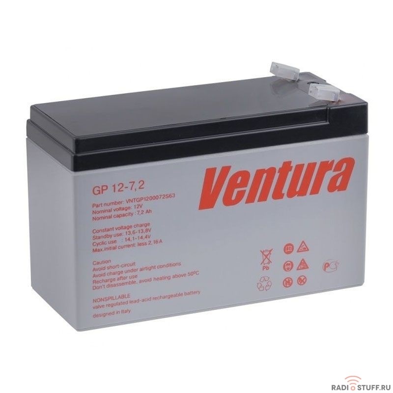 Ventura Аккумулятор GP12-7.2 12V/7.2Ah {183675}
